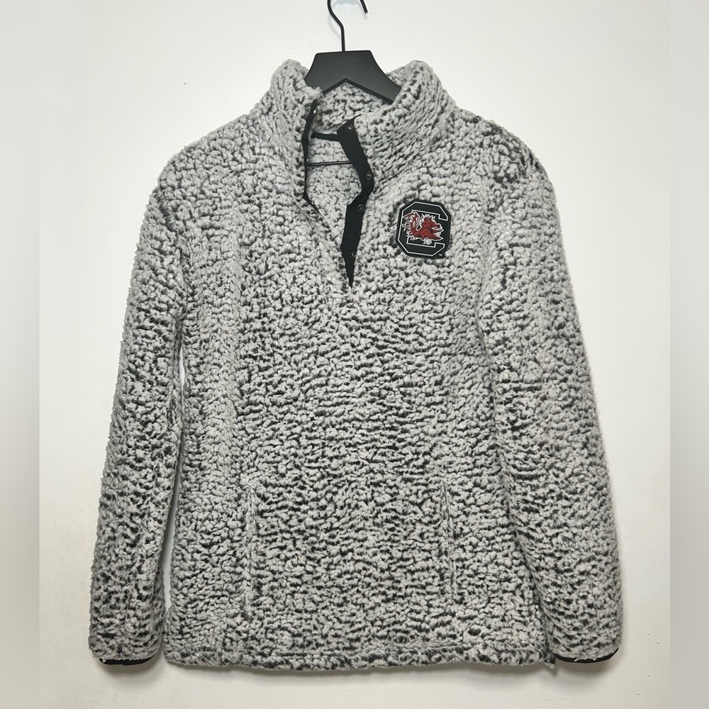 University of South Carolina Gamecocks Sherpa Button Up Pullover Jacket